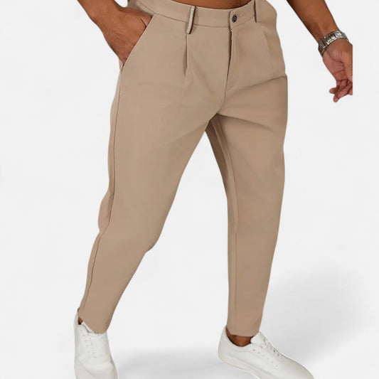 Men’s Classic Pleated Business Trousers 0