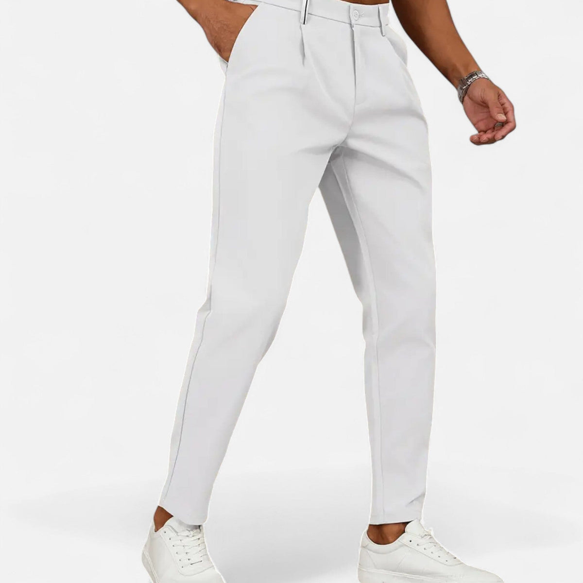 Men’s Classic Pleated Business Trousers 4