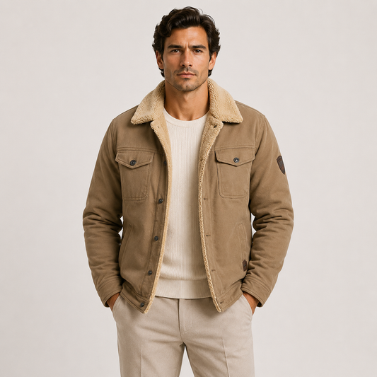 Men's Fleece Lined Utility Jacket Insulated Cold Weather Coat 0