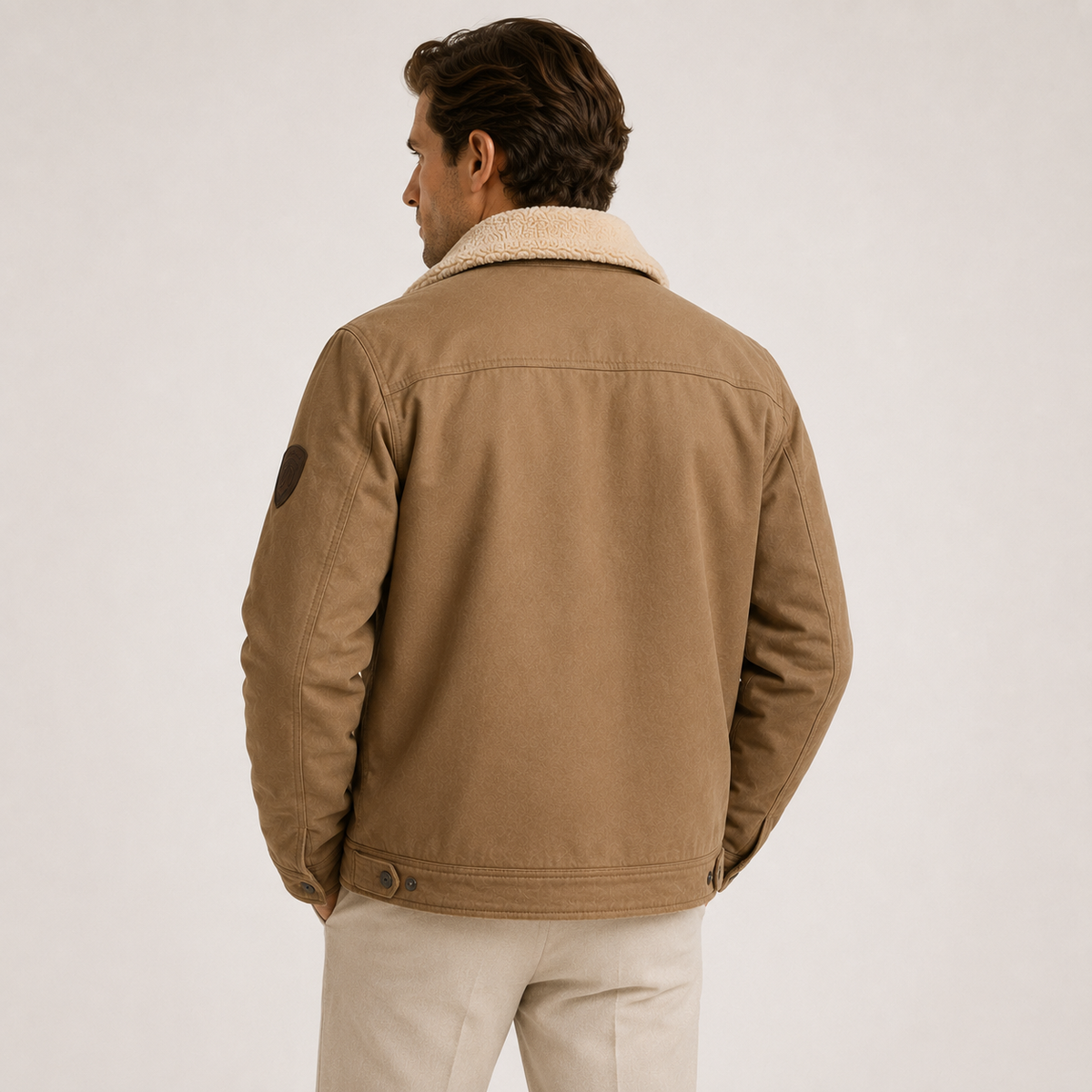 Men's Fleece Lined Utility Jacket Insulated Cold Weather Coat 3