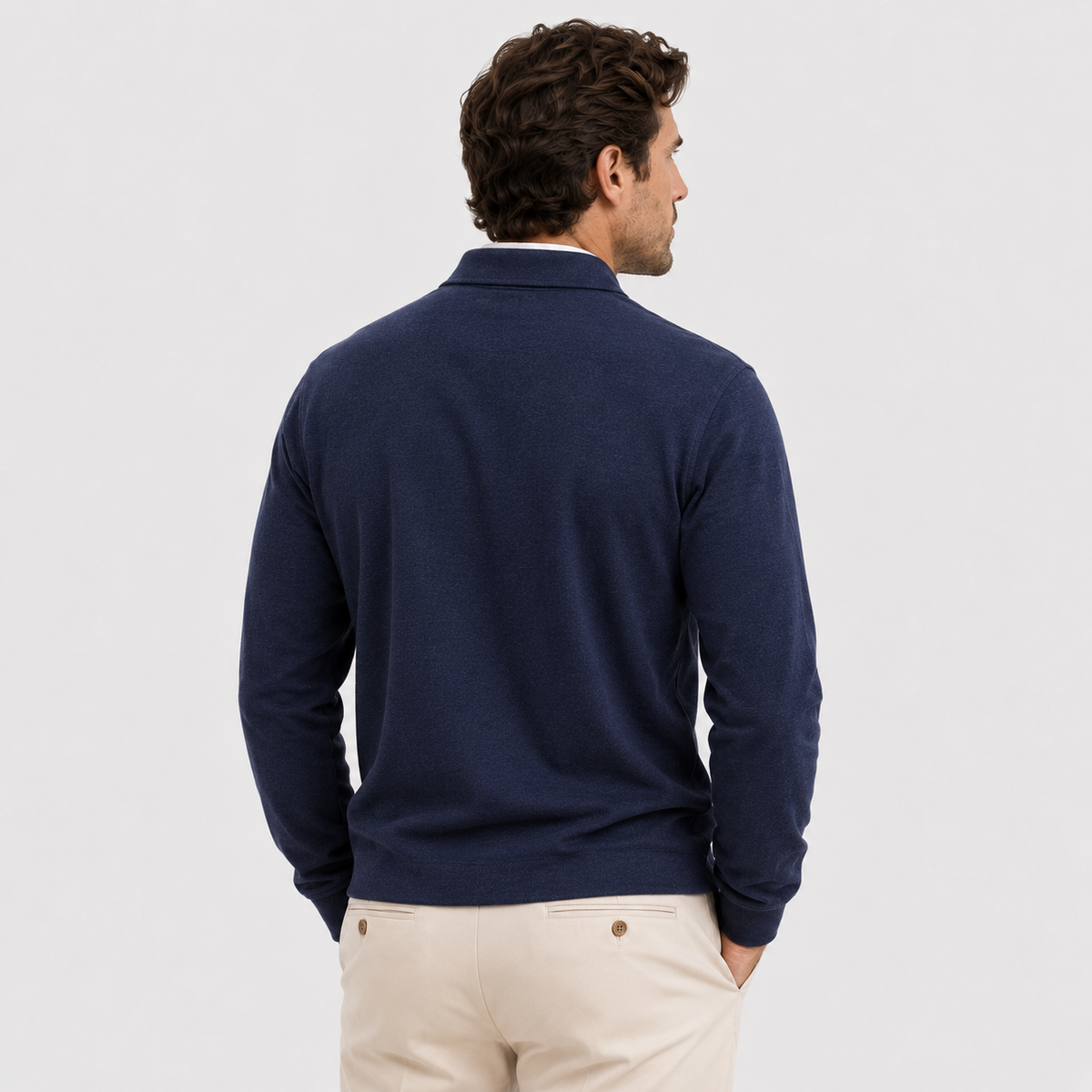 Men's Heritage Long Sleeve Polo Timeless Refined Style 3