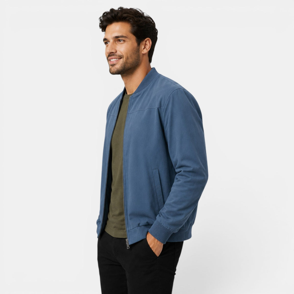 Men's Lightweight Bomber Jacket for Everyday Wear 1