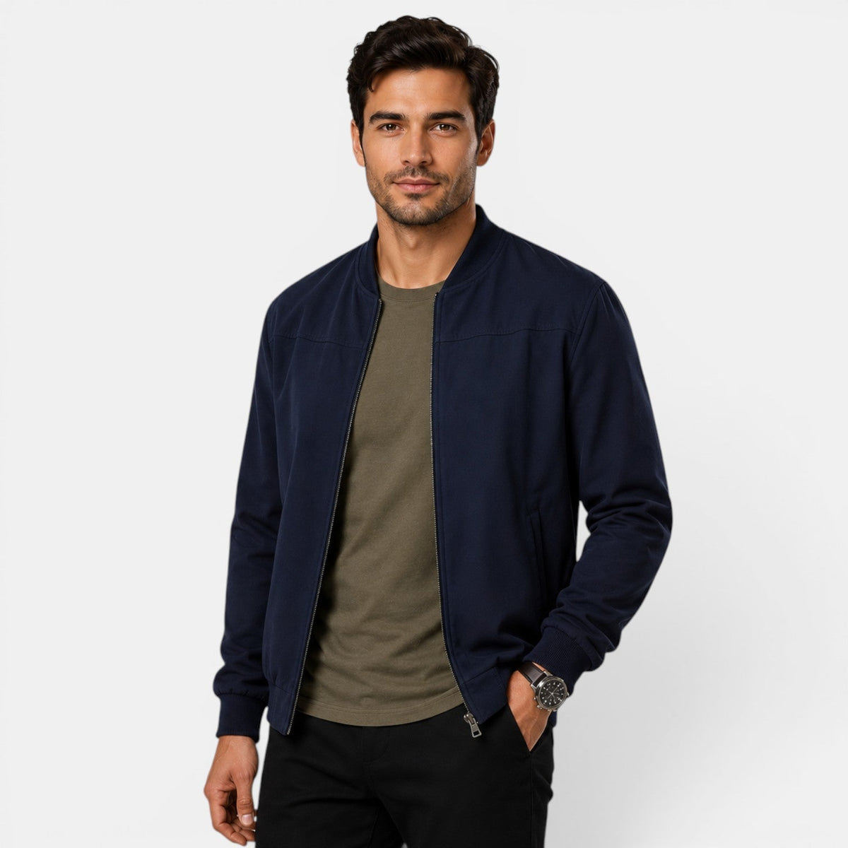 Men's Lightweight Bomber Jacket for Everyday Wear 6
