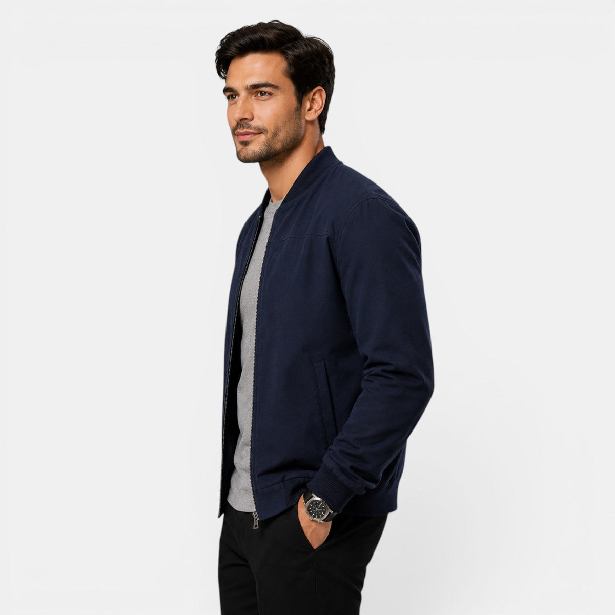 Men's Lightweight Bomber Jacket for Everyday Wear 7