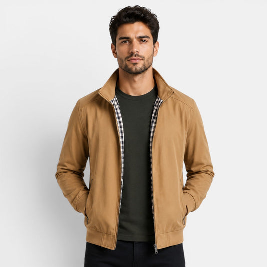Men's Lightweight Casual Jacket Breathable Comfort Zip Front 0