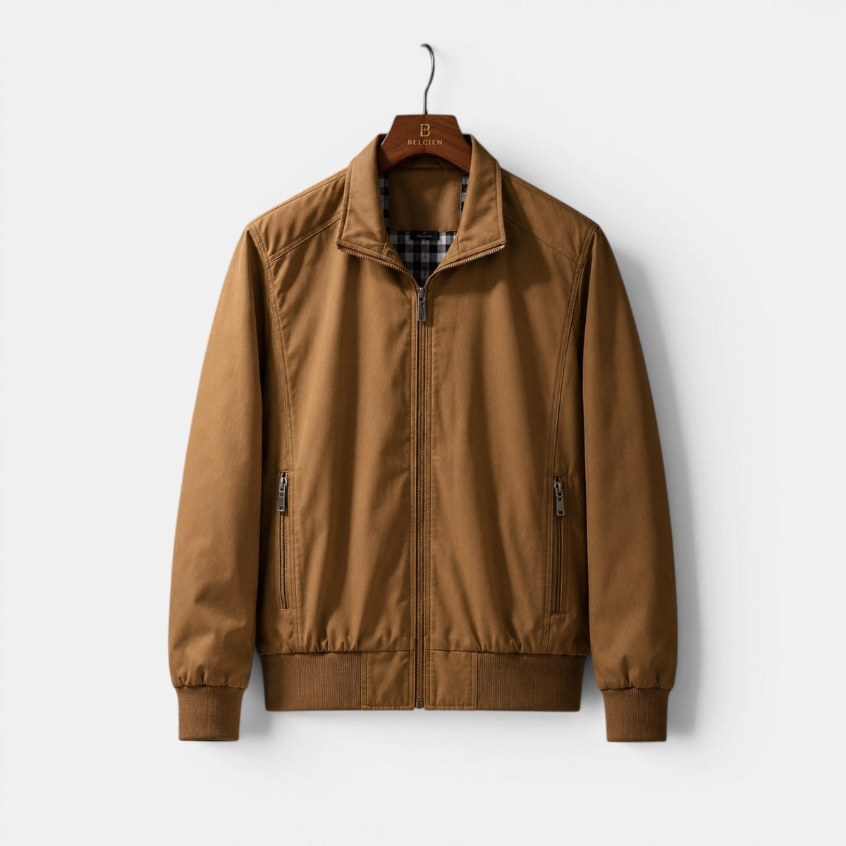 Men's Lightweight Casual Jacket Breathable Comfort Zip Front 4