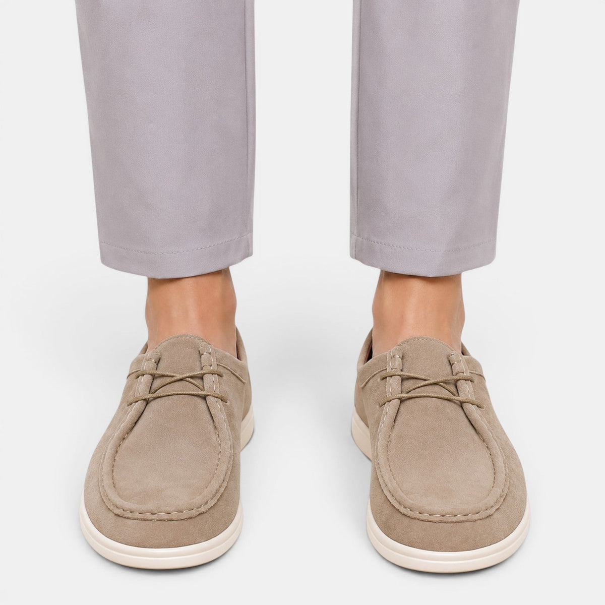Men's Lightweight Suede Lace-Up Office Shoes for Daily Wear 4