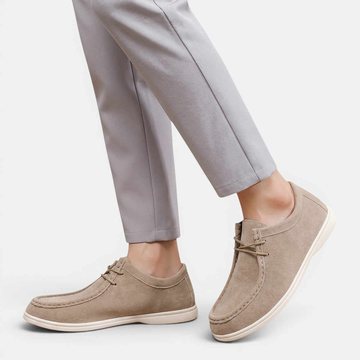 Men's Lightweight Suede Lace-Up Office Shoes for Daily Wear 5
