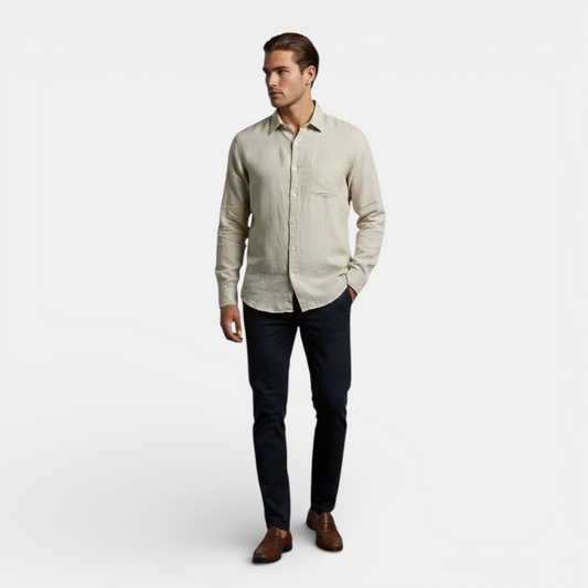 Men’s Long Sleeve Breathable Shirt for Summer Wear 0
