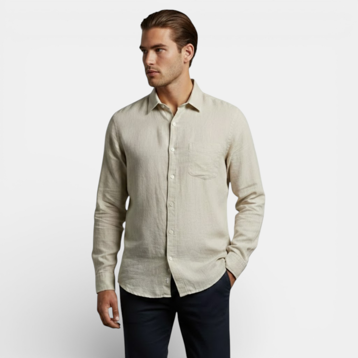 Men’s Long Sleeve Breathable Shirt for Summer Wear 1