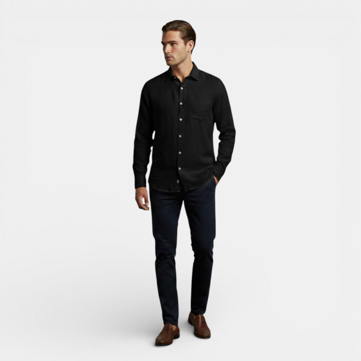 Men’s Long Sleeve Breathable Shirt for Summer Wear 7