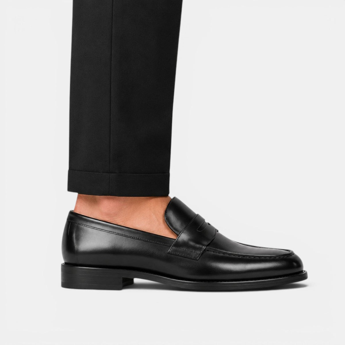 Men's Premium Leather Penny Loafers Classic Dress Shoes 2