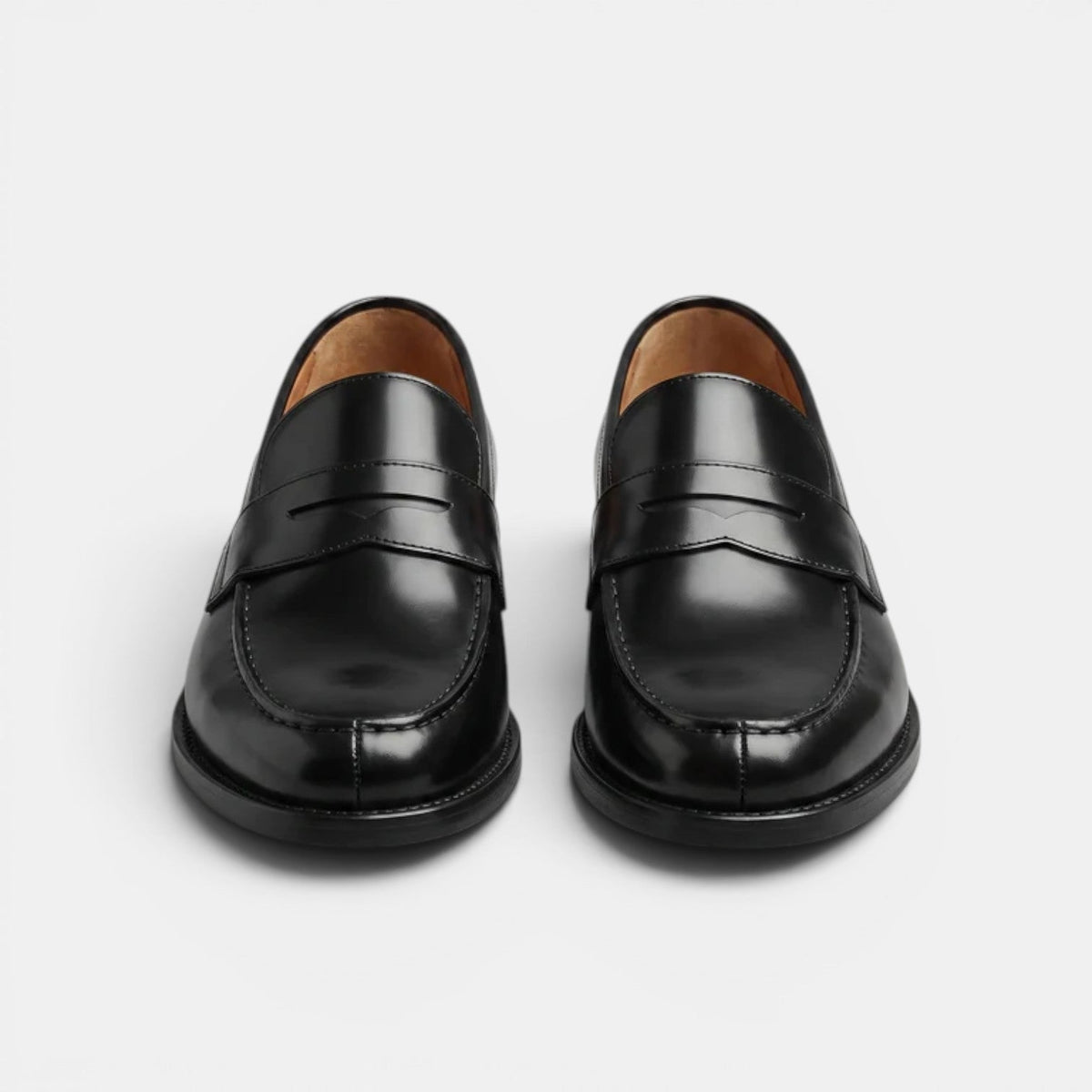 Men's Premium Leather Penny Loafers Classic Dress Shoes 5