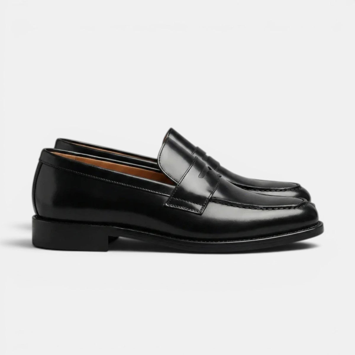 Men's Premium Leather Penny Loafers Classic Dress Shoes 6