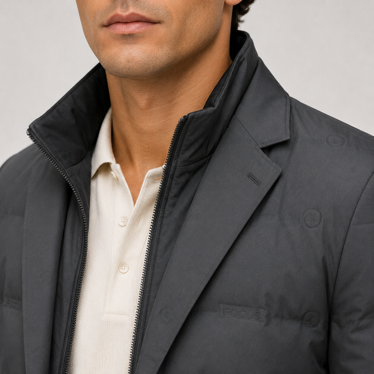 Men's Puffer Blazer Jacket Lightweight Warm Casual Outerwear 2