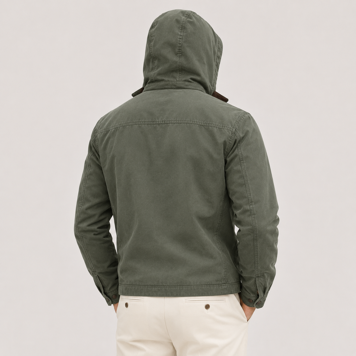 Men's Warm Hooded Winter Jacket with Soft Fleece Lining 3