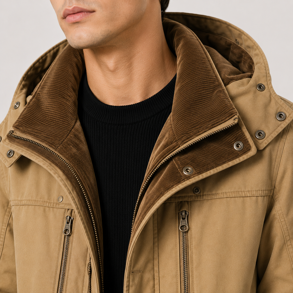 Men's Winter Parka Insulated Water Resistant Cold Weather 2