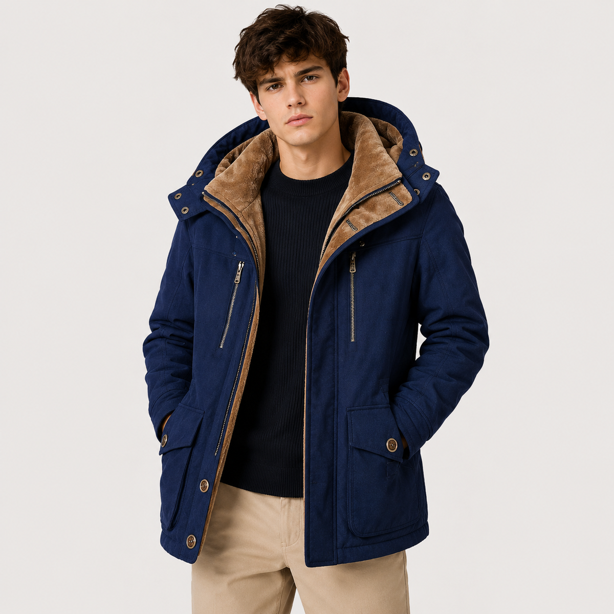 Men's Winter Parka Insulated Water Resistant Cold Weather 7