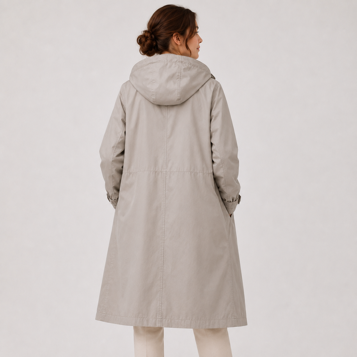 Women's Lightweight Hooded Windbreaker Water Resistant Rain Coat