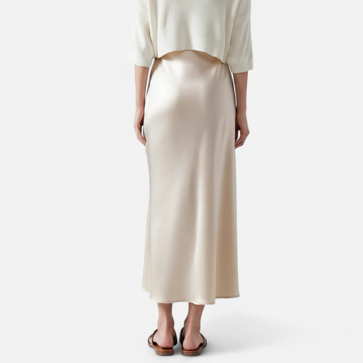 Women's Old Money Silk Skirt