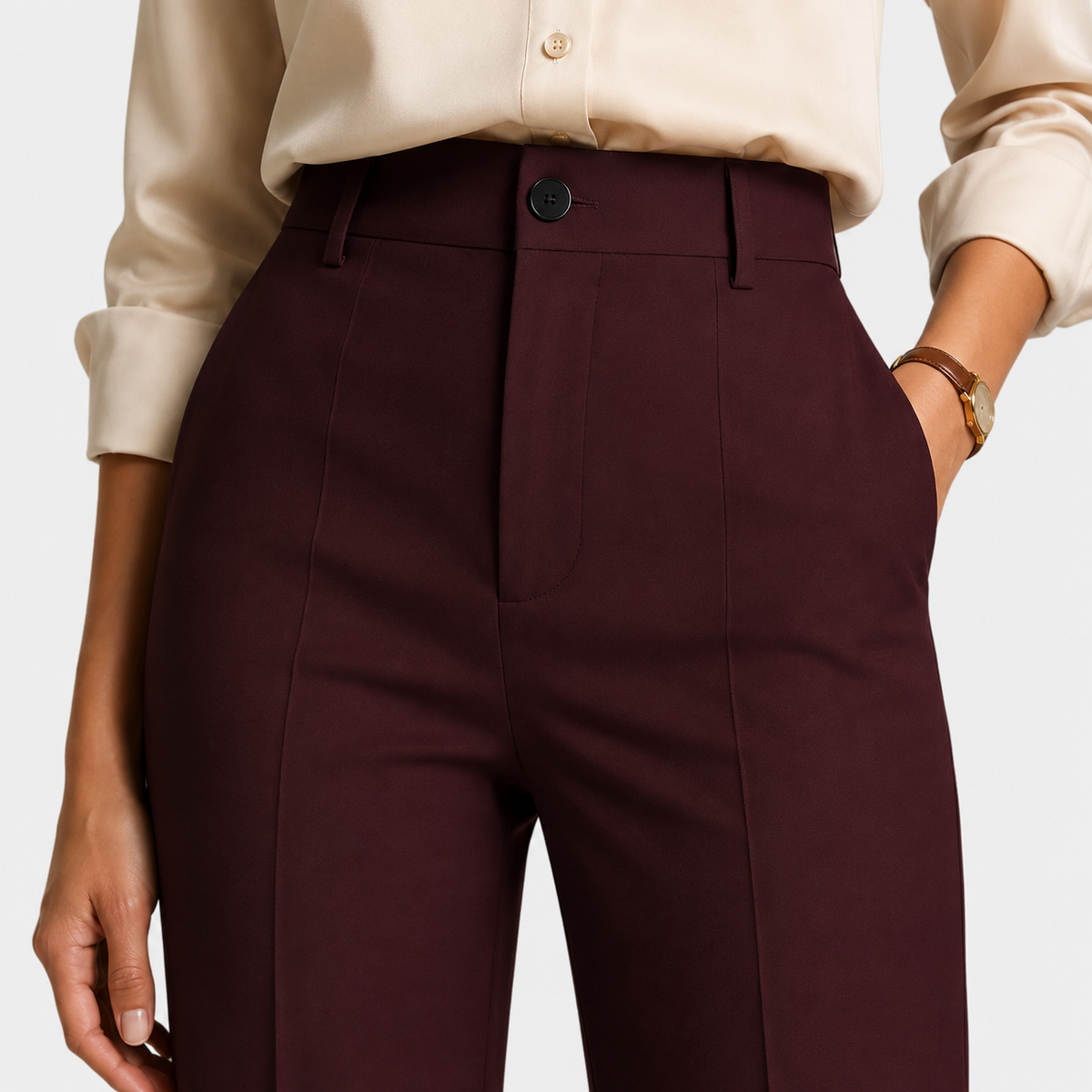 Women's Premium Wide Leg Trousers Comfortable Office Wear