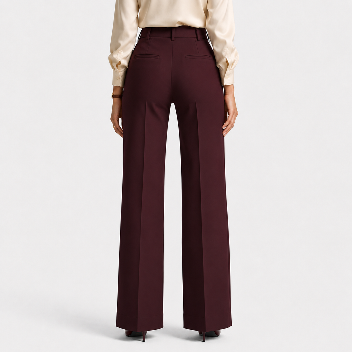 Women's Premium Wide Leg Trousers Comfortable Office Wear