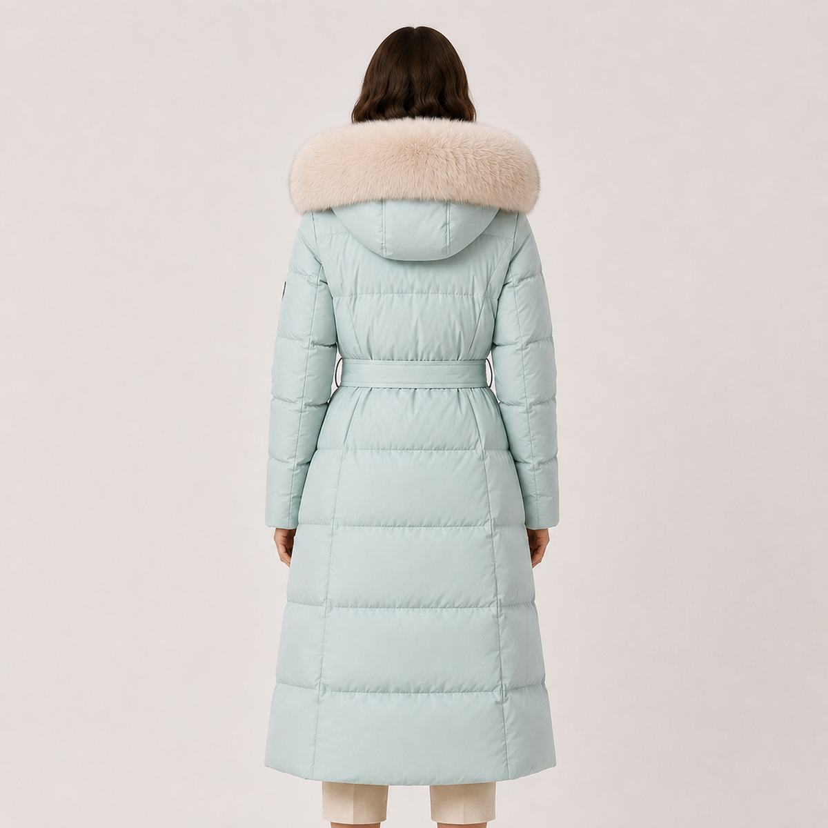 Women's Puffer Parka Water Resistant Loose Fit Fur Hood